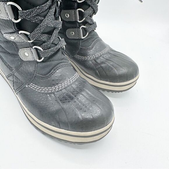 Sorel YOUTH TOFINO II BOOT faux fur top waterproof winter boots size 2 lace up - Picture 6 of 11